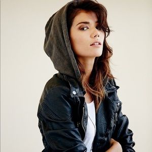 Vegan Leather Moto Jacket